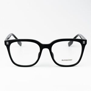 NEW BURBERRY EYEGLASSES BLACK WOMEN EYEWEAR BURBERRY BE1379D 1007 Burberry BE1379D 1007 Eyeglasses Black 55mm Geometric Frame  main image 2